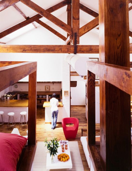 vigas de madera vivienda Madrid
